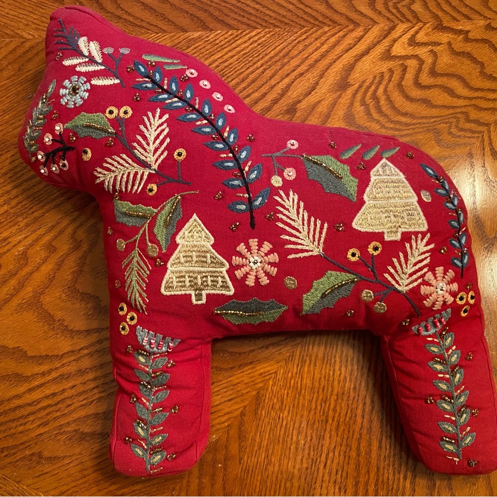 Dala Horse shaped pillow from Target